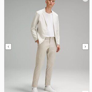 Lululemon Mens ABC Slim-fit Trouser Size 35x32 in Bone NWT Casual Travel NWT